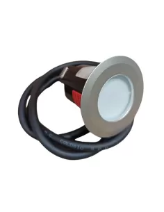 Linea de luces 85788n00 ivil 3 redondas 1led 2w s//alimentacion acero inoxidable